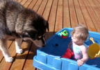 10 mo drinking bowl